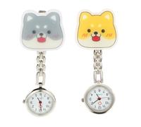 FOMIYES 2 Pezzi Orologio Da Tavolo Per Infermieri Orologio Da Infermiere Orologio Da Cartone Animato Orologio Da Notte Orologio Da Tasca Mini Orologio Da Petto Orologio Luminoso In