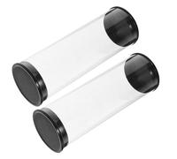 FOMIYES 2 Pezzi Portapalline da Golf in Pvc Nero, Scatola Espositiva Pratica e Facile da Pulire, Contenitore Trasparente per Palline da Golf per Esposizione in Negozio o Casa