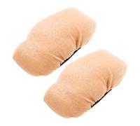 FOMIYES 2 pezzi Sostitutivi per Stampelle in Morbido Imbottitura Antiscivolo con Fascia Elastico Accessori Comfort per Bastoni Anziani