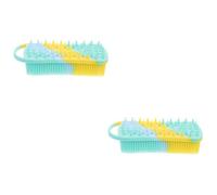 FOMIYES 2 Pezzi Spazzola Da Bagno Per Bambini Spazzola Per La Casa Per La Pulizia Della Testina Esfoliante Per Il Capelluto Domestico Per La Testa Del