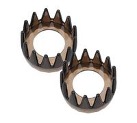 FOMIYES 2 Pezzi Spazzola per Lavaggio Pettine Massaggiante Portatile in Plastica Denti per Pulizia Capelluto Rimuove Forfora Adatto Tutti i Tipi e