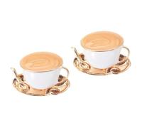 FOMIYES 2 Pezzi spilla spilla moderno tazza arredamento a spillo Clip di cardigan ornamento da festa corpetto decorativo novella Lega di zinco bianca