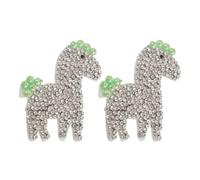 FOMIYES 2 Pezzi Toppa Ricamata Cavallo da Cucire, Patch per Abbigliamento Non Tessuto Strass e Plastica, per Vestiti e Clothing, Fai da Te, Festa di Stagione 2026