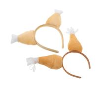 FOMIYES 2 Pezzi Turkey Drumstick Headbands Lightweight Thanksgiving Hair Accessories For Women Festive Party Favors And Costume Decorations