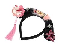 FOMIYES 2 Pz Fascia del palazzo hair band hair charms fotografia accessori Fascia per cosplay per bambini antica cinese per costume cinese tessuto rosa
