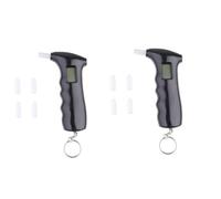 FOMIYES 2 Pz rilevatore di portatile tester di portatile test alcolemico alcoltest tester 'alcool di tipo soffiante tester 'alcool con display lcd
