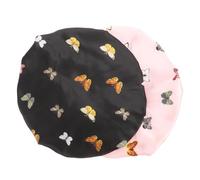 FOMIYES 2 Pz Tappo del Cofano Cappello Hat Bande Elastiche Cuffia per Cappelli Cuffia di Seta Berretto da Notte Cuffia di Seta per Dormire i Ricci Cuffia Morbida