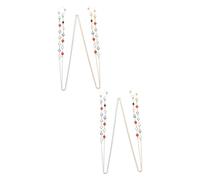 FOMIYES 2 Set Corda Per Catena Di Da Sole Catenella Per Appesa Al Collo Moda Cinturini Per Da Donna Catena Di Silice 2 Pezzi*2