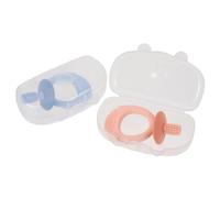 FOMIYES 2 Set Di Spazzolini Da Per Bambini E Bambine Senza Manico Setole in Assortiti Sicuri 2 Pezzi*2