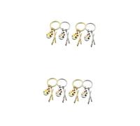 FOMIYES 2 Set Portachiavi Decorativo Ciondoli Tavolozza Accessorio Creativo Per Decorazioni 4 Pezzi*2