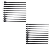 FOMIYES 2 Set Protettore Del Tempio Cuscinetti Auricolari Per Occhiali Porta Occhiali Per Bambini Impugnatura Per Occhiali Estremità Delle Gambe Degli Occhiali Black Plastica 10 Pezzi * 2