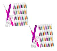 FOMIYES 2 Set Scovolini Interdentali Colorati Per Denti Portatili E Facili Usare Per Orale Quotidiana 100 Pezzi*2