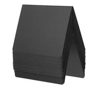 FOMIYES 20 Pezzi Mini Cartelli Lavagna Cancellabile in Pvc 100x75mm Supporto a Cavalletto, Etichette Riutilizzabili per Menu, Decorazioni Tavolo Feste e Ristoranti