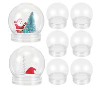FOMIYES 20 Pezzi Palla di Neve Vuota in Plastica Trasparente per Fai da Te, Compatta e Facile da Pulire, Accessorio per Artigianato e Decorazioni Natalizie