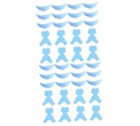 FOMIYES 20paia Eyelash Perming Pads with Y-shape Brushes for Professional Beauty Use and Home Application