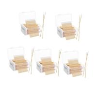 FOMIYES 2500 Pezzi Batuffolo Di Cotone Punta Di Cotone Tampone Di Cotone a Punta Appuntita Auricolari Tamponi Appuntiti Applicatore Di Cotone Bastoncini Di Cotone Mini Cuffie Di Legno