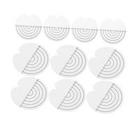 FOMIYES 25pezzi Protezione per Strumenti per Capelli Distanziatore Rotondo per Extension Scudo Termico Trasparente Scala Blocca Efficacemento Calore Aggiunge Ulteriore Supporto