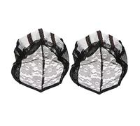 FOMIYES 2pezzi Cappucci Elastici per Parrucche in Pizzo Traspirante Accessori per Parrucchieri Adatti Capelli Lunghi Corti Lisci e Ricci
