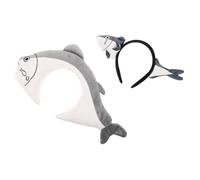 FOMIYES 2pezzi Cerchietto Pinna Squalo Divertente Per Di Animale Marino Per Feste Costume Halloween Spa Party Donne Ragazzo Ragazza Adulti Accessori Reutilizzabili Leggeri e Facili Pulire