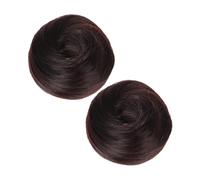 FOMIYES 2pezzi Chignon Per Realistico Extension Per Chignon Extension Per Di Cavallo Elastico Per Creatore Di Ciambella Per Feste Matrimoni Quotidiano Morbido e Confortevole