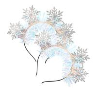 FOMIYES 2pezzi Fascette per Capelli Forma di Fiocco per Decorazioni Natalizie Realizzate Materiali Robusti Queste Fascette da Festa Sono Resistenti e Comode da Indossare Tutto Giorno