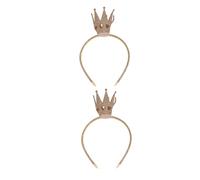 FOMIYES 2pezzi Fascia per Capelli Corona per Compleanno Copricapo da Principessa Glitterato Cappello da Sovrana per Feste di Compleanno Corona per Ragazza e Donne Decorazione per Cerchiett