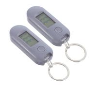 FOMIYES 2pezzi Orologio Digitale Luminoso Portatile Mini Orologio da Tasca Silenzioso con Moschettone per Zaino Portachiavi da Tasca per Infermiere e Studente Elettronico