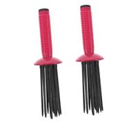 FOMIYES 2pezzi Pettine Arricciacapelli Professionale Per Ricci Spazzola Anti- Portatile Per Styling e Volume Strumento Per Acconciature Fluffy e Naturali