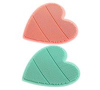FOMIYES 2pezzi Spazzola per Lavaggio Capelli Ragazza da Strumento per Massaggio Capelluto Morbido ed Elastico Maniglia per Pulizia Delicata e Uso Quotidiano