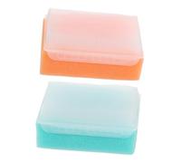 FOMIYES 2pezzi Spazzola Per Shampoo e Scrubber Per Bagnetto Ragazzo Ragazza Massaggiatore Scalp Sensory Spugna Morbida Per Del Capelluto e Comfort Durante Bagno Arancione
