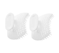 FOMIYES 2pezzi Spazzola Per Shampoo in Silicone Esfoliante Per Capelluto Strumento Pervare i Capelli Sotto La Doccia Per Pulizia Profonda Del Capelluto Per Uomini e Donne