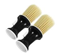 FOMIYES 2pezzi Spazzola Spolverino per Tosatrici con Testina Rimovibile Setole Pulite e Igieniche Design Leggero ed Ergonomico per Massaggio Rilassante al Capelluto per Uso in Salone e Cas