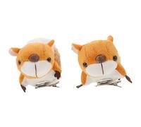 FOMIYES 2pezzi Spilla Forma di Scoiattolo in Peluche Fermaglio Decorativo per Vestiti Sciarpa e Cardigan Accessorio Carino Chiusura Morbida per Amanti della Natura e Viaggi