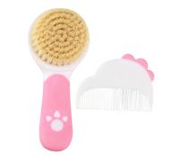 FOMIYES 2set Spazzola Morbida per Ragazzo Ragazza Ragazza e Set di Pettini per Ragazzo Piccoli Setole Delicate per Capelluto Kit per Cura dei Capelli e Regalo per Registro Nascita