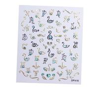 FOMIYES 3 Pezzi Adesivi Per Nail Art A Forma Di Stella Con Paillettes Manicure Moda Paillettes Pezzi Decorativi Brillanti Per La Decorazione Delle Unghie
