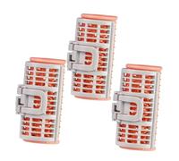 FOMIYES 3 pezzi Big Plastic Hair Rollers Self-grip Bang Curlers For Women No-heat Hair Curlers For Natural Thickening And Perm Styling At Home