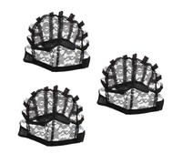 FOMIYES 3 Pezzi Cuffia Per Parrucca in Rete Liscia Al Tatto Cuffia Elastica Per Donne Ragazze E Uomini Cuffia in Rete Versatile Per Occasioni Speciali