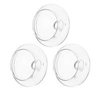 FOMIYES 3 Pezzi di Coperchi per Teiera in Vetro, Protezione per Bollitori da Tè Design a Fiore, Adatti per Uso Domestico