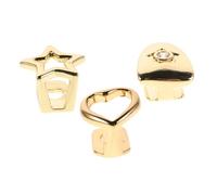 FOMIYES 3 Pezzi Hip Hop Teeth Grills Set in Single Tooth Caps With Heart And Star Designs Smooth Finish For Comfortable Wear At Parties And Photo Shoots