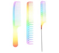 FOMIYES 3 Pezzi Pettini per Acconciature Trasparenti Denti Lisci e Resistenti Accessori Professionali per e per Styling e