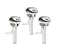 FOMIYES 3 Pezzi Pulsanti per Serbatoio Dell’acqua Wc Antiruggine Superficie Elettrolitica, Accessori di Ricambio Compatibili per Toilette Domestiche e Alberghiere, Pulsante di Chiusura