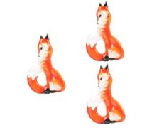 FOMIYES 3 Pezzi Spilla Fox Pin Inossidabile Accessorio Decorativo per Perfetta per Abbigliamento Sciarpe e Design e Versatile