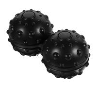 FOMIYES 3 Pz massaggiante palline da massaggio nere palla da massaggio ai piedi palla da massaggio alle arachidi massaggiatore per il corpo piede rotella di scorrimento palla da yoga