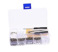 FOMIYES 3 Set Di Kit Completo Per La Riparazione Di Occhiali Viti Per Cerniere A Molla E Assortimento Di Strumenti Per La Riparazione Di Occhiali