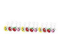 FOMIYES 3 Set Keychain Di Panda Di Frutta Catena Chiave Animali Pendente Cose Giocattolo Panda Coccolone Adorabile Roba Carina Ciondolo Carino Peluche Bambola Pvc 4 Pezzi*3