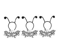 FOMIYES 3 Set Maschera a Fascia Tentacolo Fascia Per Antenna e Maschera Fascia Per Di Halloween Arredamento Nero Fascia Dell'antenna Di Halloween Copricapo Mascherato Tessuto