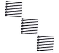 FOMIYES 3 Set Protettore Del Tempio Occhiali Metallici Porta Occhiali Per Bambini Fermaocchiali Cuscino Braccio Occhiali Cuscinetto Auricolare Per Occhiali Plastica Black 10 Pezzi * 3