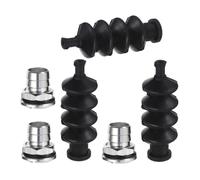 FOMIYES 3 Set Rc Boat Push Rod Rubber Seal Bellow, Soffietto in Gomma per Asta di Spinta, Supporto in Alluminio, 42mm, per Rc Sailboat, Upgrade Fai da Te per Modellini Nautici