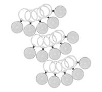 FOMIYES 30 Pezzi Base Portachiavi Rotonda in per DIY Ciondolo Cabochon Foto Charm Te Accessori Vintage