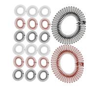 FOMIYES 30 Pezzi Pettini Elastici per Chioma Donna in Plastica Forma Circolare, Accessori Versatili lo Styling Quotidiano e Sportivo, per Raccogliere i Chioma Ribelli